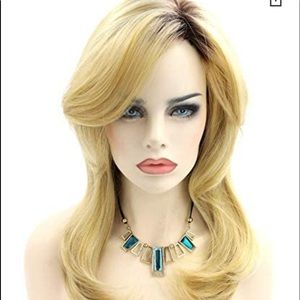 Kalyss ladies ombré Blonde dark brown roots